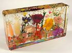 7 5  Real Rose Flowers Blossom Bouquet In Clear Lucite Anniversary Wedding Gift