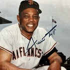 Willie Mays Autographed 8x10 Photo San Fransico Giants Wall Plaque No Coa
