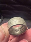 Antique 1878 Morgan  900 Silver Dollar Coin Ring Size 8 Handmade Used   C45