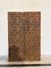 Rustic Antique Style Wooden Double Door   Handcrafted Carved Wood Door   Vintage