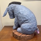 Disney Eeyore Winnie The Pooh 75th Anniversary Faux Wood Carve Rare Statue