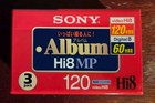 Sony Hi8 Mp 120 Video Cassette Tapes Japanese Box- Sealed Pack Of 3