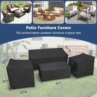 Patio Furniture Covers 4 Piece Set  Heavy Duty Waterproof Outdoor Furniture Cove
