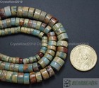 Natural Colorful Serpentine Gemstone Heishi Beads 2mm 4mm 5mm 6mm 8mm 10mm 16 