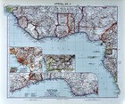1911 Stieler Map West Africa Guinea Cameron Kongo Liberia Nigeria Ivory Coast