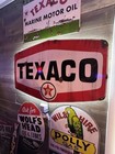 Antique Style Vintage Look Lighted Texaco Dealer Service Gas Station Large Sign
