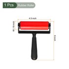 1pcs Rubber Roller Brayer  Printmaking Ink Print Spreading Brush Tool red 4 5  