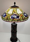 Tiffany Style Arts   Crafts Leaded Stained Glass Lamp Shade 18 