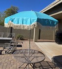 Mcm Tilting Patio Umbrella  Turquoise 