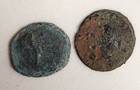 Ancient Roman Coins Bronze Unidentified Pretty Culls- Lot Of 2