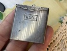 Silver Stamp Holder Or Locket Pe Ndant Monogramed Mll