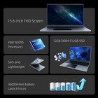 New 15 6  Windows 11 Laptop  Intel Celeron N5095 12gb Ram 512gb Ssd  Business