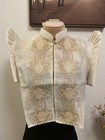 Filipiniana Beige Large Bolero Or Women Barong