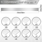 Blulu 24 Pcs 304 Stainless Steel Strips Metal Shim Stock Assortment 1  Width X 1