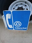 Vintage Indiana Bell Telephone Phone Booth Sign  2 Sided