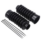 41mm Rubber Front Fork Boots Covers Gaiters Gators For Harley Softail Fxst Fxdwg