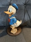 Vintage 1980s Disney Store Donald Duck Simulated Wood Figurine Statue