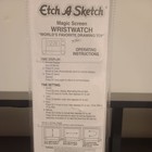 Etch A Sketch Magic Screen Wrist Watch New Sealed Super Rare