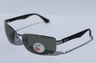 Ray-ban Rb3478 Polarized Sunglasses Gunmetal g-15 Gray Green 004 58 New