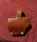 Iraqi Leather Brown Holster With Iraqi Metal Eagle Emblem