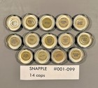 63 Metal  real Facts  Snapple Caps  Range From 001-499