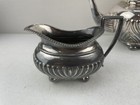 Antique 3 Piece Matching D s  Silver-plated Teapot Set   1 Other Coffee Pot Vgc