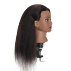 Mannequin Head 100  Real Hair 16  Afro Training Head Mannequin Doll Head Mani   