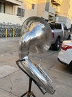 Sousaphone King Y N White Satin Silver W  Gold Wash 28    Bell