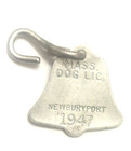 Antique 1947  Dog License Pet Tax Tag   -  Newburyport Ma 