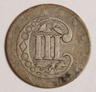 1856 Three Cent Silver Piece   Fine   Vintage Civil War Era Us Coin   152111