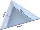 20pcs Blue Triangle Bead Sorting Trays  Magical Tray For Rhinestones For Flippin