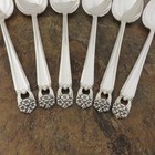 Is Eternally Yours Set Of 6 Soup Spoons 1847 Rogers Silverplate Flatware Lot J