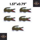 Crocodile Aligator  1 57 x0 79   Brand Embroidered Sports Badge Iron   Sew Patch