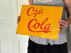 Original Vtg Cza Cola Soda Pop Tin Metal Sign