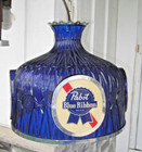 Vintage Pabst Blue Ribbon Pbr Beer Hanging Lamp Swag Light Bar Pool