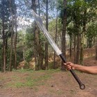 Custom Handmade Carbon Steel Blade Long Handle Sword  Hunting Sword  Camping 