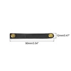 20 Pack Leather Cable Straps Cable Ties Cord Organizer Black Light Brown