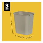 Rubbermaid Commercial 295600bg 7-gal  Deskside Wastebasket - Beige New