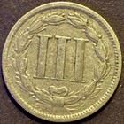 1866 Three Cent Nickel 3c Piece Type Coin - Read Description  66a