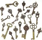 Lot Of 125 Vintage Style Antique Skeleton Furniture Cabinet Old Lock Keys Jewelr