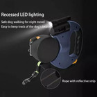 Retractable Reflective Dual Pet Leash Lead 360swivel Double Dog Walking Leash S 