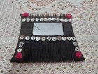 Vintage Handcrafted Wooden Hair Comb - Tribal Ethnic Folk Art Hair Accessory C7