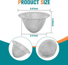 70 Pcs 1 2 Inch Pipe Screens  Adjustable Size Stainless Steel Mesh  Reusable 0 5