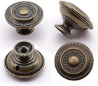 Lxz 6 Pcs Vintage Antique Brass Knobs Handles - Cabinet Drawer Knob Pulls With E
