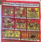 Vintage Christmas Tea Towel 12 Days Of Christmas Irish Linen Ulster  31    X 19   