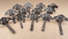 Lot Of  13  Antique Cast Iron Snowbird Ice Snow Stop S s Mfg  Co  Slatington  Pa