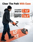 Voltask Cordless Snow Shovel Electric Snow Blower W battery   Quick Charger