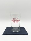 Vintage Chief Oshkosh Beer Glass Wisconsin Brewery Advertising Barware