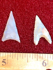 2 Small Translucent Neolithic Arrowheads From North Africa Sahara Desert Perfect