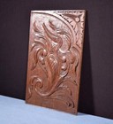 Antique French Panel In Solid Oak Wood Highly Carved Details Salvage